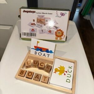 Wooden Letter Match Game - Spelling activity